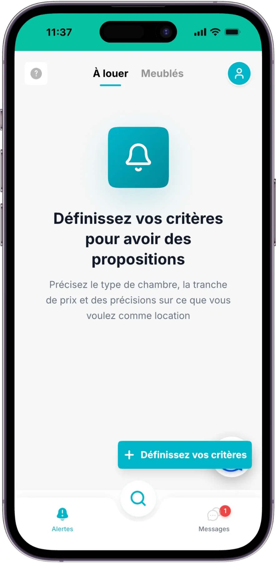 Définition des critères d'alerte